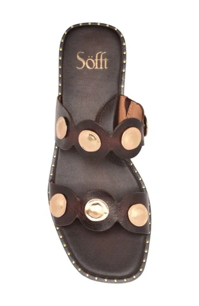 Söfft Ezra Slide Sandal In Brown