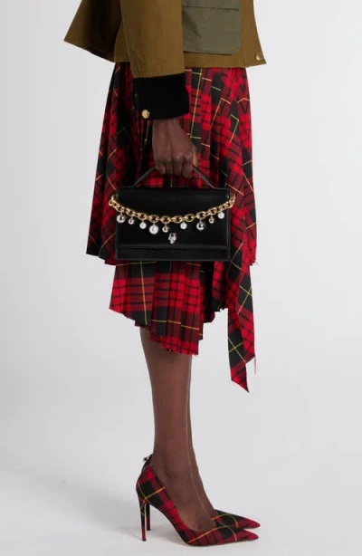 Alexander Mcqueen Mcqueen Medium Skull Chain Detail Leather Handbag In Multi