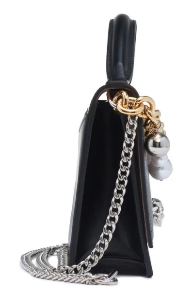 Alexander Mcqueen Mcqueen Medium Skull Chain Detail Leather Handbag In Multi