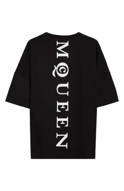 Alexander Mcqueen Exploded Logo Over Fit T Shirt In Animal Print