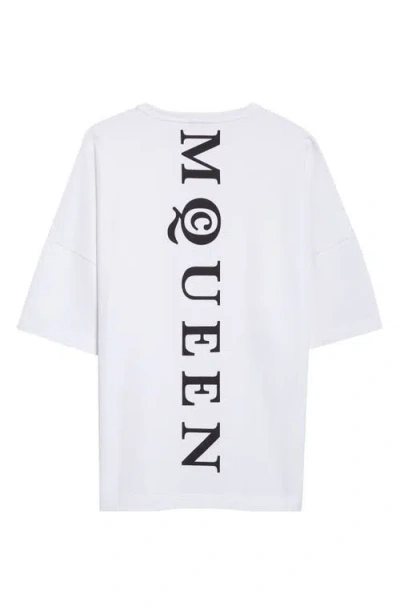 Alexander Mcqueen Alexander Mc Queen White Oversized T Shirt With Logo