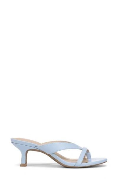 Lifestride Navine Kitten Heel Flip Flop In Blue