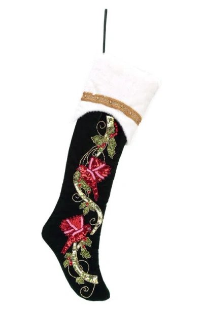 Mark Roberts Cardinal Stocking In Black
