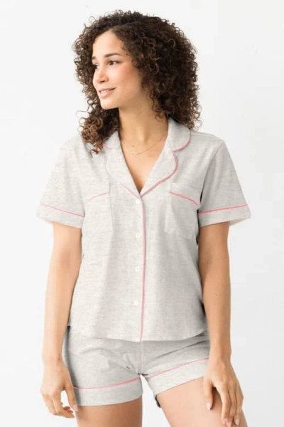 Salua Classic Luxury Shorties Pajamas In Gray