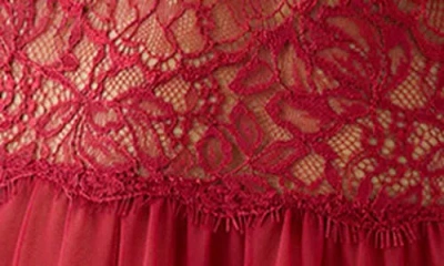 B.tempt'd By Wacoal It's On Lace & Mesh Chemise In Red