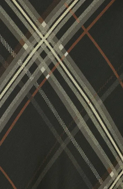 Mango Mini Check Maxi Skirt In Black