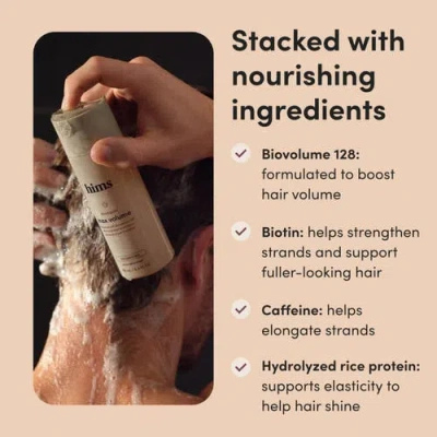 Hims & Hers Max Volume Shampoo  Volumizing, Shine-enhancing, Biotin-infused Citrus Spice Formula In Gray