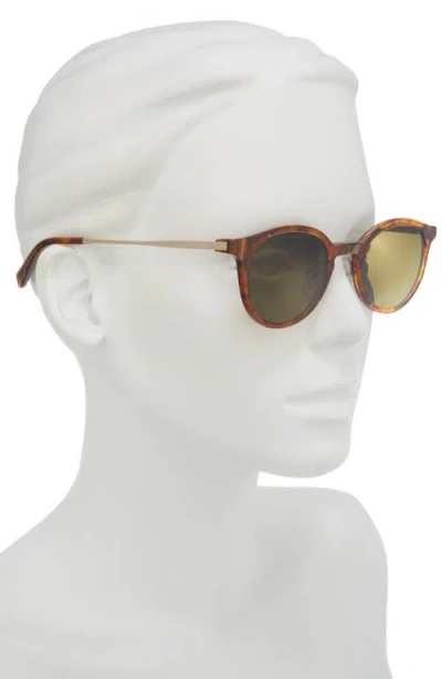 Eyebobs Golden Age 45mm Small Polarized Round Sunglasses In Brown