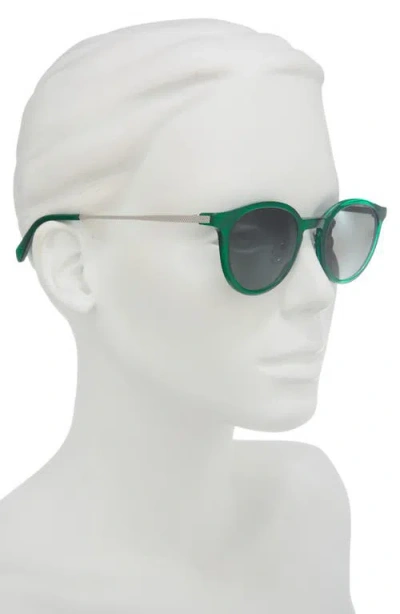 Eyebobs Golden Age 45mm Small Polarized Round Sunglasses In Green