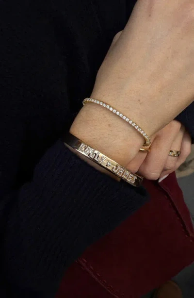 Baublebar Groovy Letter Custom Hinge Bangle In Multi