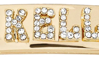 Baublebar Groovy Letter Custom Hinge Bangle In Multi