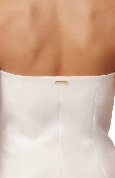 Jluxlabel Strapless Button Front Vest In White