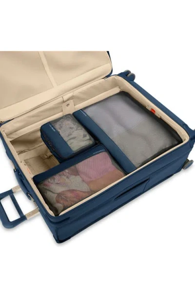 Briggs & Riley Check-in Set Of 3 Packing Cubes In Blue