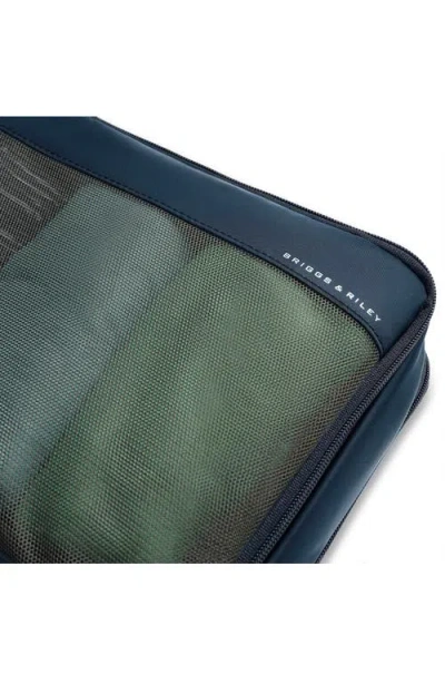 Briggs & Riley 3-piece Carry-on Compression Packing Cubes In Blue