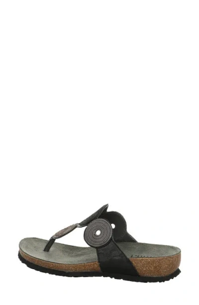Think ! Julia Circles Flip Flop In Black