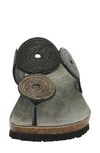 Think ! Julia Circles Flip Flop In Black