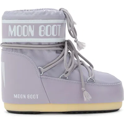 Moon Boot Womens Polyvinyl Cold Weather Ankle Boots In Gray