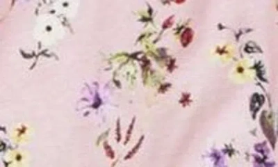 Petite Plume Pima Cotton Jersey Long Pajamas In Pink