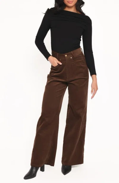 Petal And Pup Petal & Pup Jacob Corduroy Boyfriend Jeans In Brown