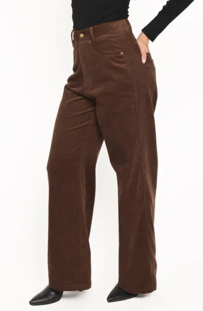 Petal And Pup Petal & Pup Jacob Corduroy Boyfriend Jeans In Brown