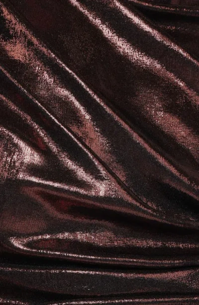 Petal And Pup Petal & Pup Velman Metallic Maxi Skirt In Brown