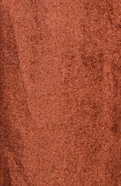 Petal And Pup Petal & Pup Riley Stretch Velvet Wide Leg Pants In Brown