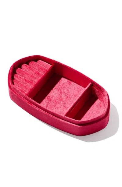 Kendra Scott Danielle Velvet Medium Jewelry Case In Pink