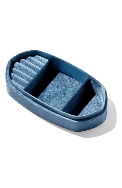 Kendra Scott Danielle Velvet Medium Jewelry Case In Blue
