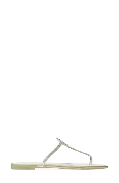 Tory Burch Mini Miller Jelly Thong Sandal In Green