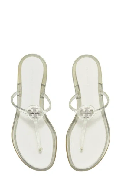 Tory Burch Mini Miller Jelly Thong Sandal In Green