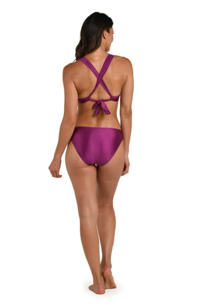 La Blanca Earth Underwire Bikini Top In Purple