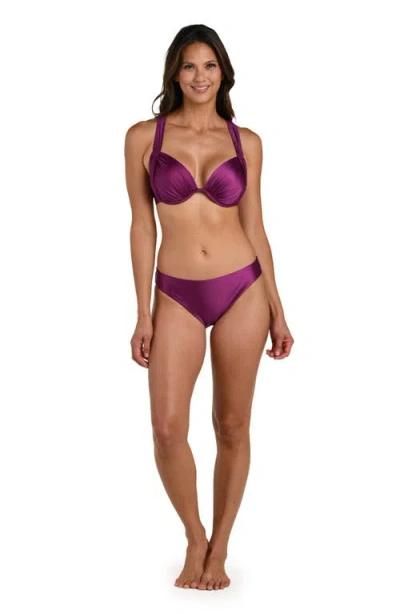 La Blanca Earth Underwire Bikini Top In Purple