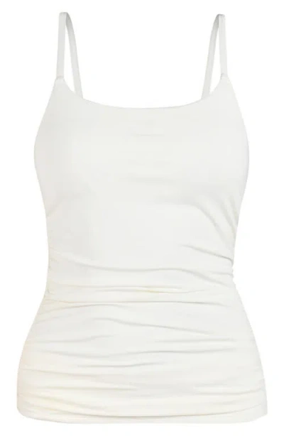 La Blanca Island Goddess Underwire Tankini Swim Top In White