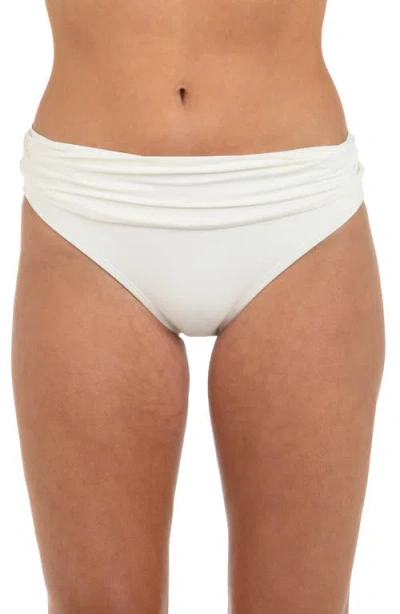 La Blanca Island Goddess Hipster Bikini Bottoms In White