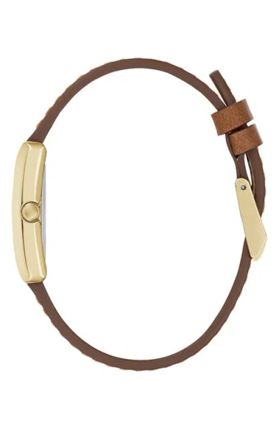 Rag & Bone Brynn Leather Strap Watch, 22.5mm In Gold