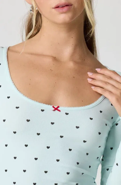 Florence By Mills Holidaze Rib Sleep Top In Blue