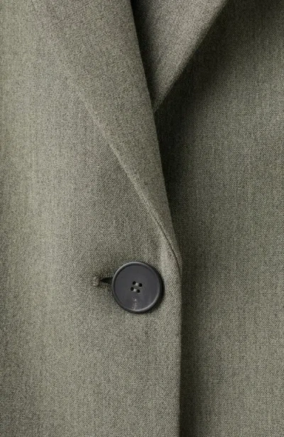 Mango Straight Fit One-button Suit Blazer In Gray