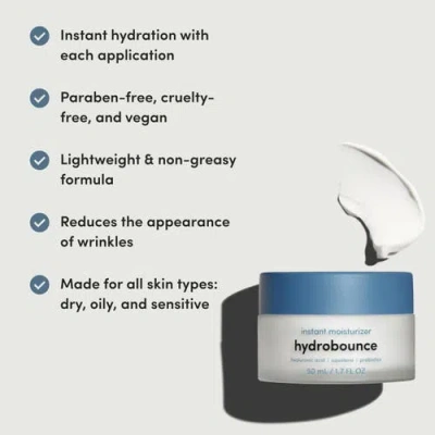 Hims & Hers Hydrobounce Instant Moisturizer Lightweight, Smoothing, Squalane & Hyaluronic Acid Cream In Neutral