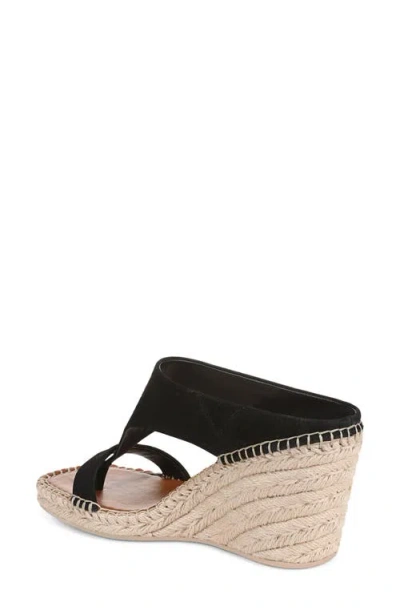 Franco Sarto Farren Espadrille Platform Wedge Sandal In Black