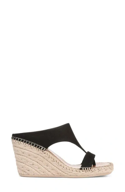 Franco Sarto Farren Espadrille Platform Wedge Sandal In Black