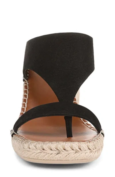 Franco Sarto Farren Espadrille Platform Wedge Sandal In Black