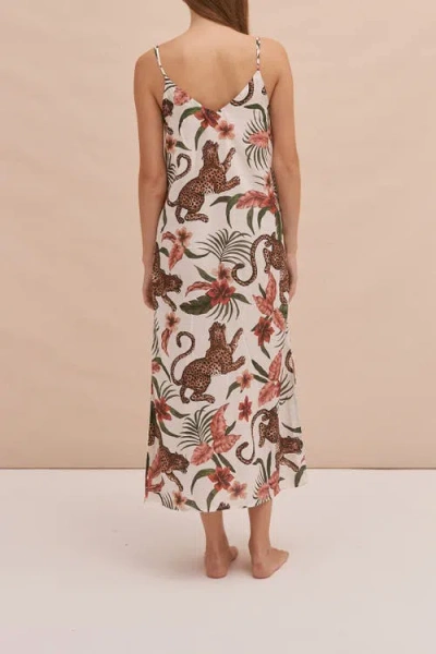 Desmond & Dempsey Slip Nightie In Neutral