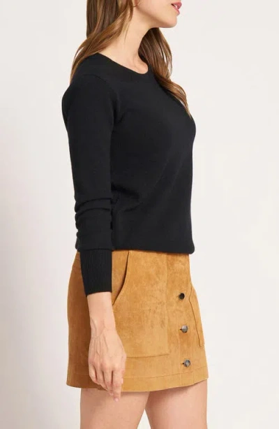 Matty M . Gramercy Cashmere Sweater In Black