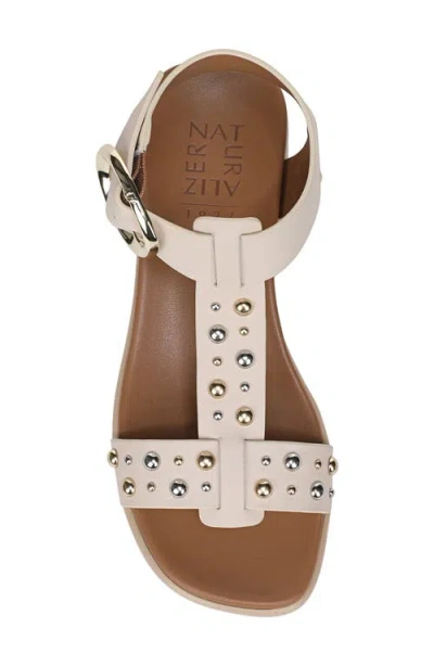 Naturalizer Brandy Stud Ankle Strap Sandal In Neutral