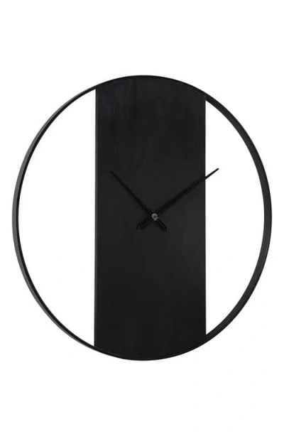 Renwil Romy Iron Wall Clock In Black