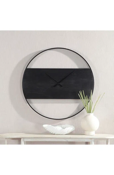 Renwil Romy Iron Wall Clock In Black