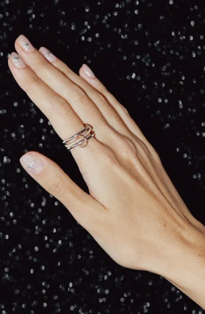 Spinelli Kilcollin Sony Mixed Linked Rings In Silver