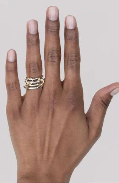 Spinelli Kilcollin Cici Petite Linked Ring In Silver