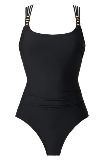 Magicsuit ® Rene Beaded Strappy Underwire One-piece Swimsuit In Black