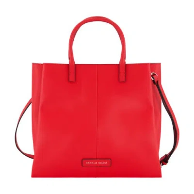 Danielle Nicole Everly Tote Genuine Leather In Red